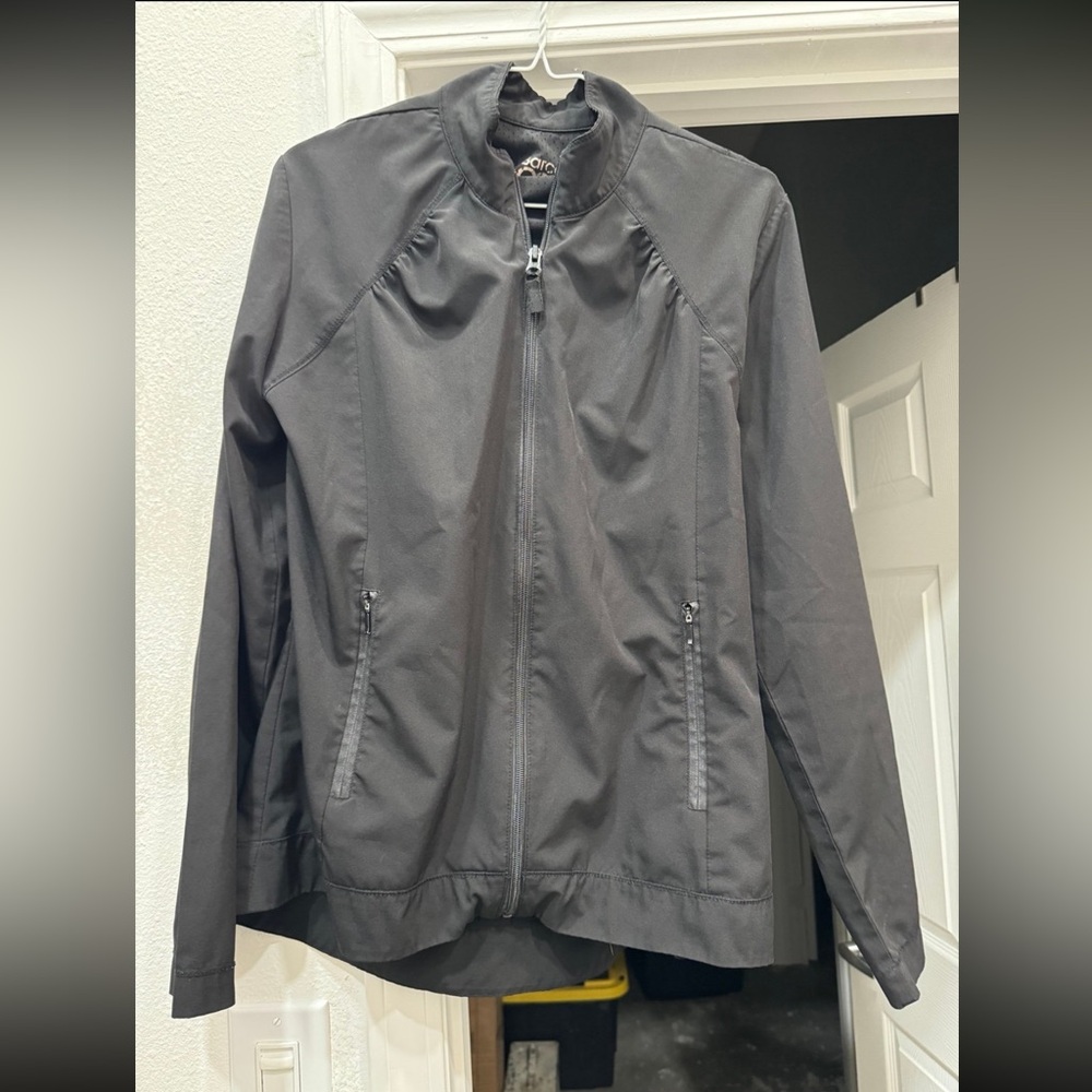 Barco One 2 Pocket Zip Scrub Jacket Large
